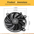 Radiator Fan for Suzuki Quadsport Z400 (2009–2014) w/ Bolt Nut