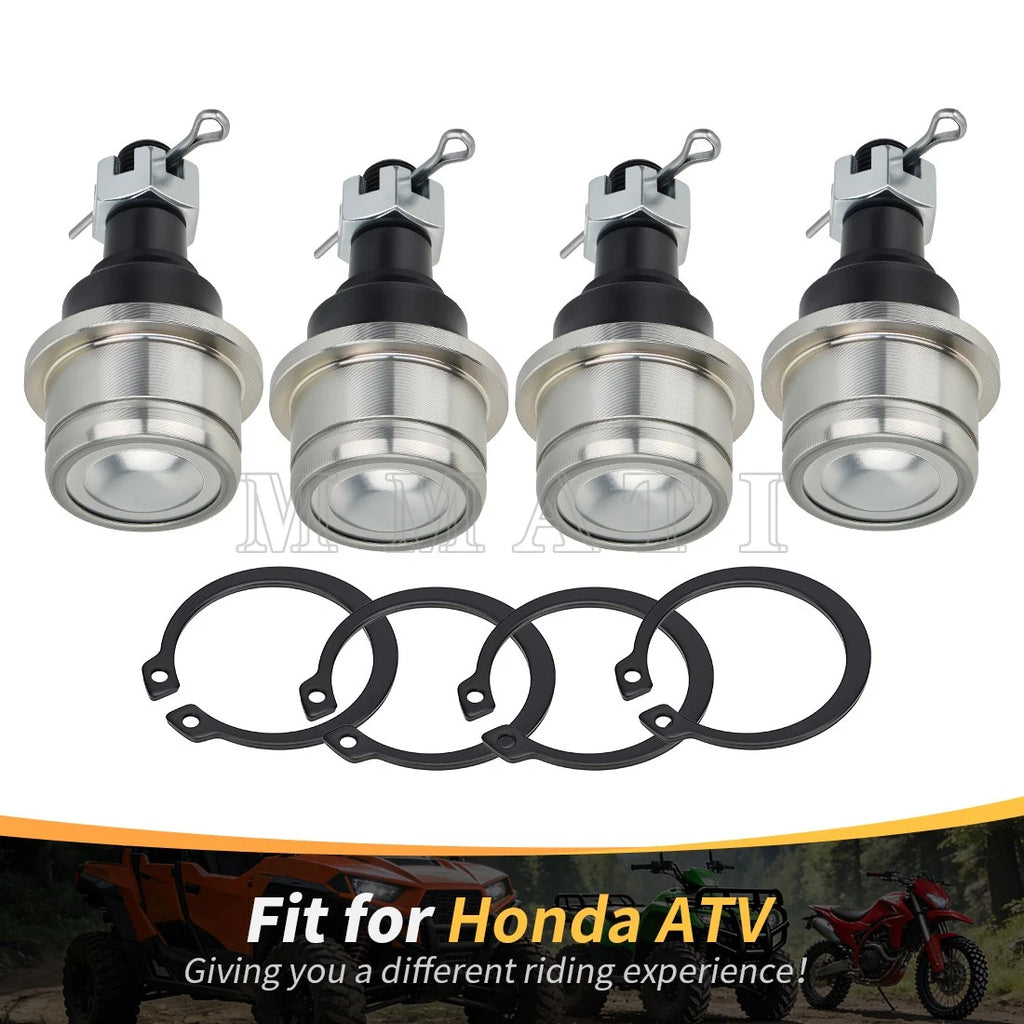 Set of 4 Upper & Lower Ball Joints for Honda Foreman Rubicon TRX 500 520 650 680
