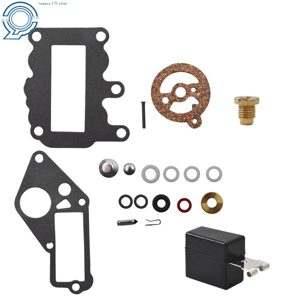 Carburetor Kit with Float for Johnson Evinrude Outboard 9.5 (Year Range)