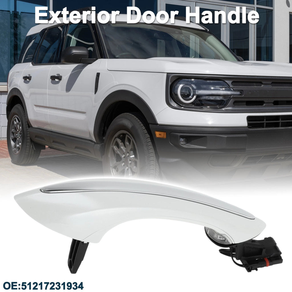 Rear Right Exterior Door Handle for BMW F07 F10 (2009–2017) No. 51217231934 White Silver Tone