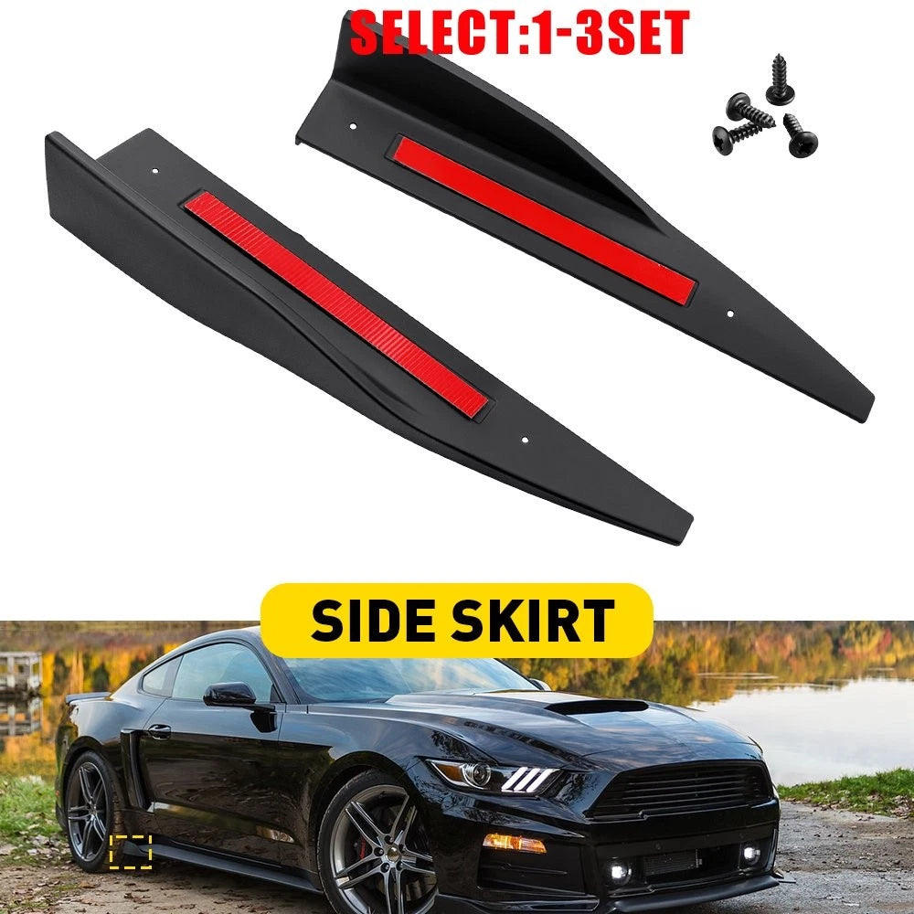 2X Side Skirt Extension Splitter Spoiler for Ford Mustang Roush (2015–2025)