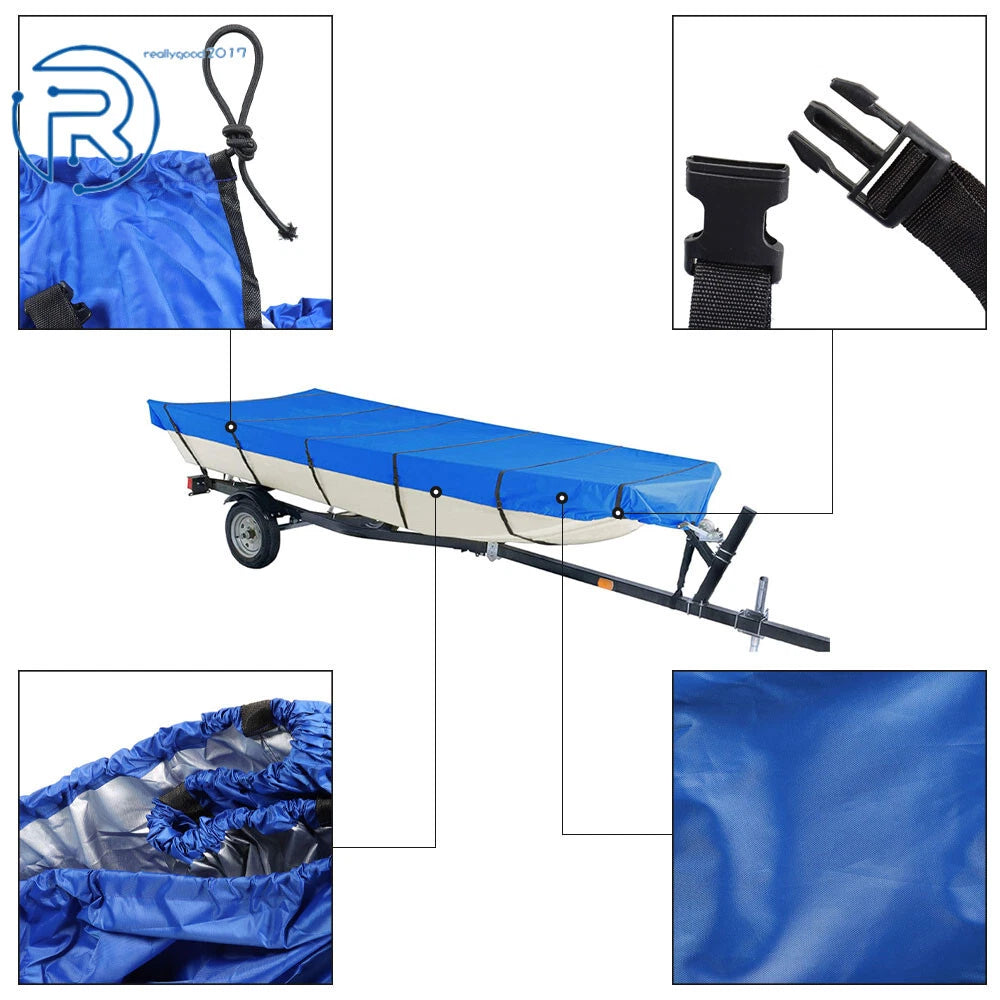 Boat Cover for Jon Boat (12ft, Beam Width Up to 56 inch)