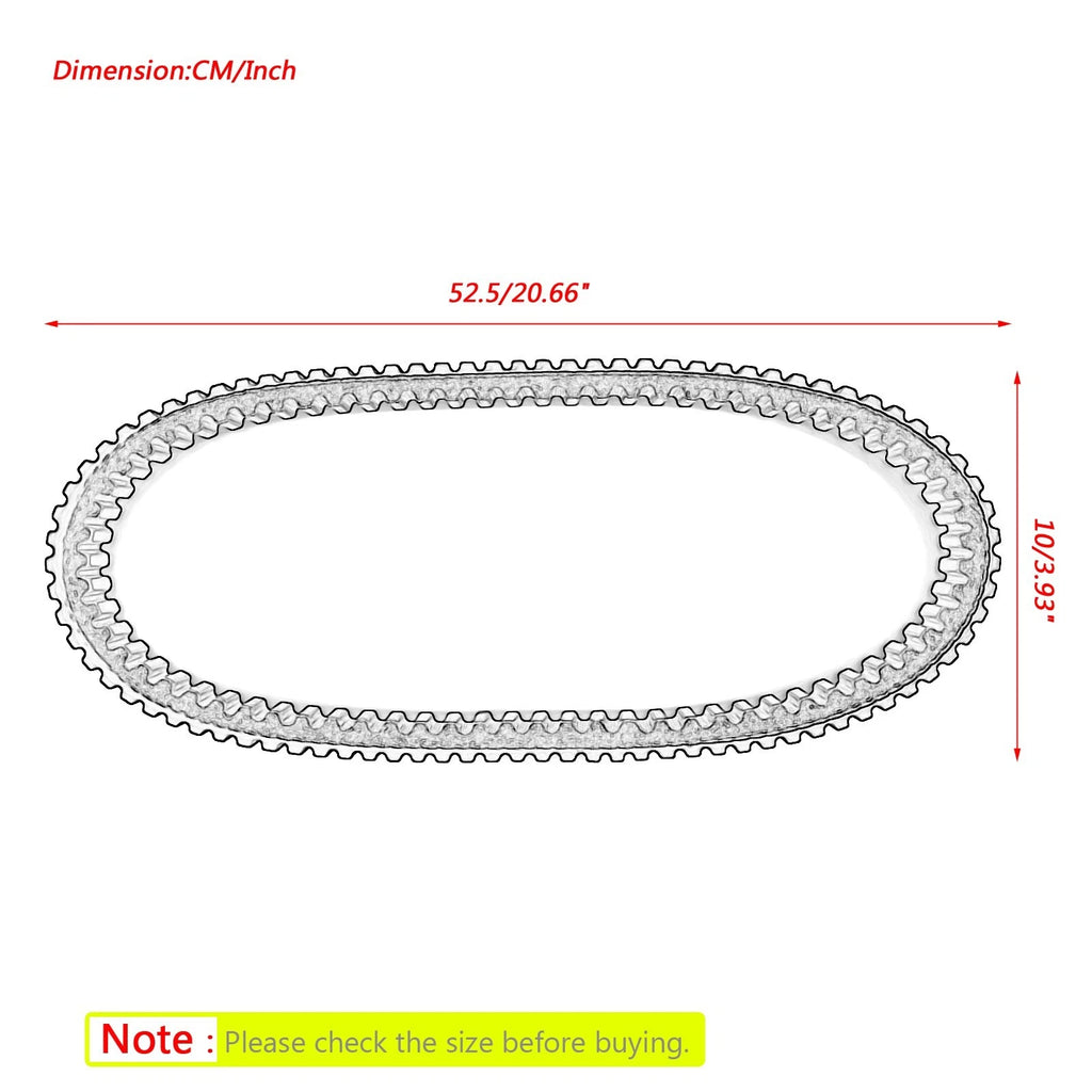 Drive Belt for Arctic Cat Wildcat 700 EFI (1992–1994) 0627-008 0627-011
