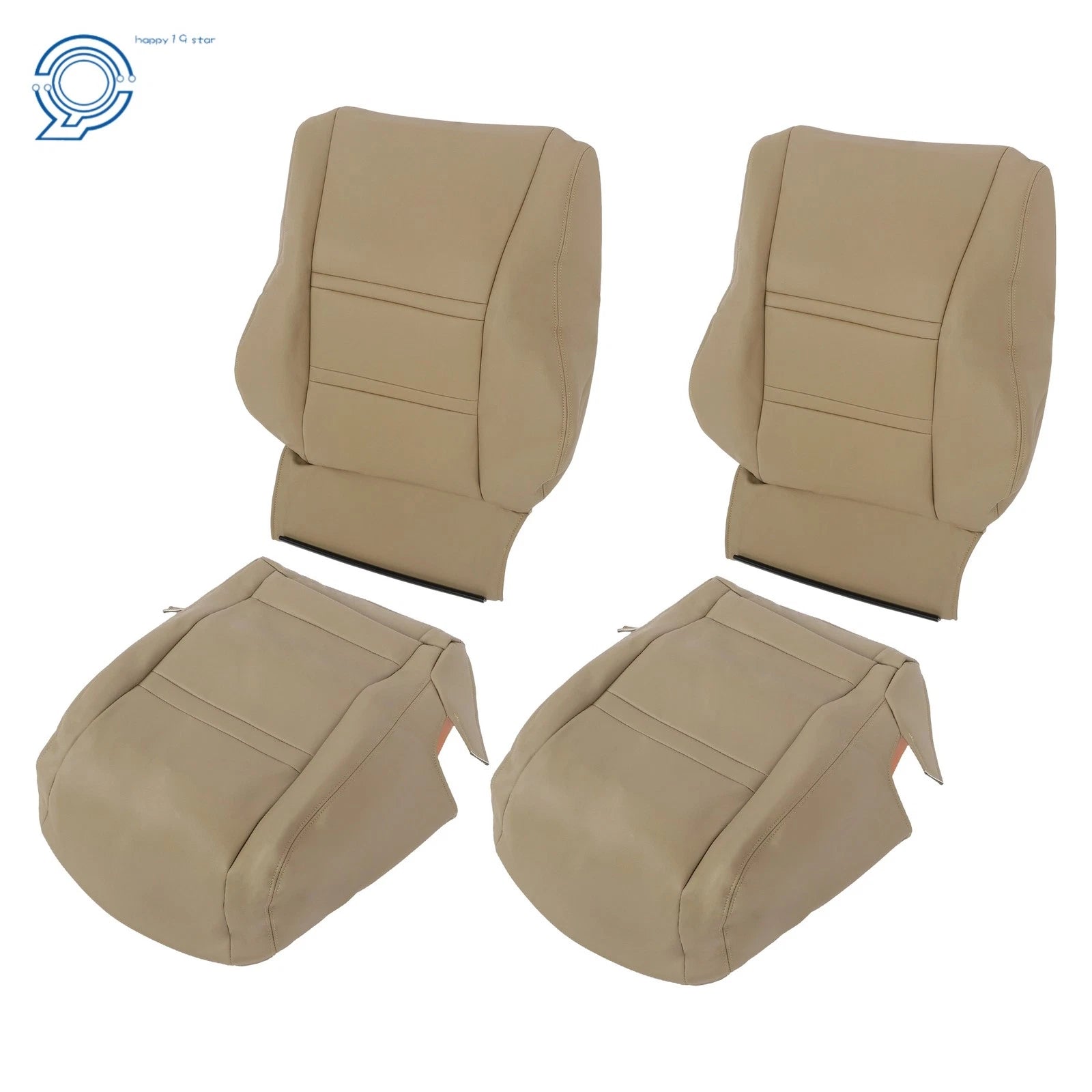 Set of 2 Tan Bottom Back Seat Covers for Toyota Land Cruiser (1990–1997)