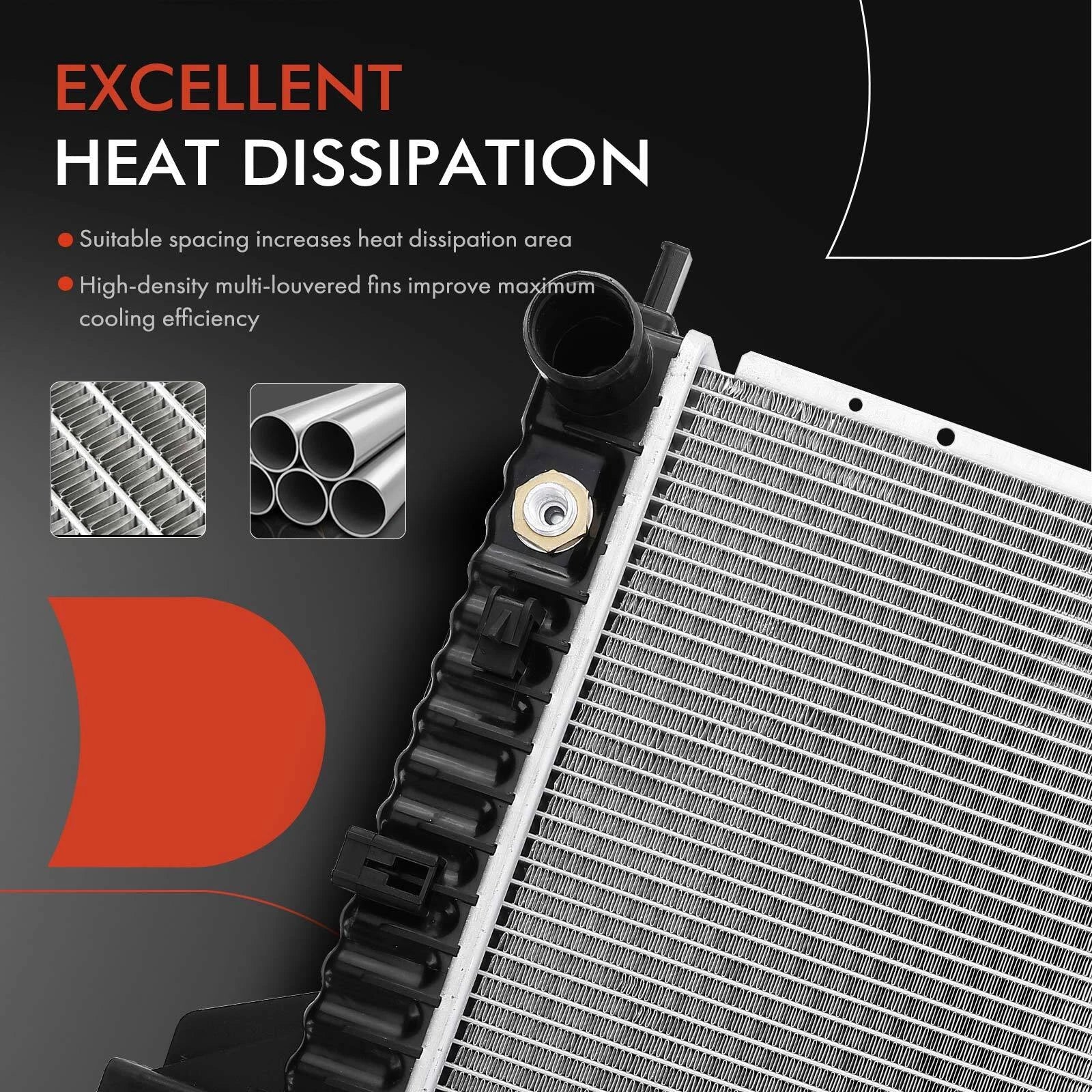 Radiator with Transmission Oil Cooler for Jeep Liberty (2002–2006)