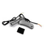 LED Chrome Mirror Block Off Base Plates for Kawasaki Ninja ZX-10R (2011–2015)