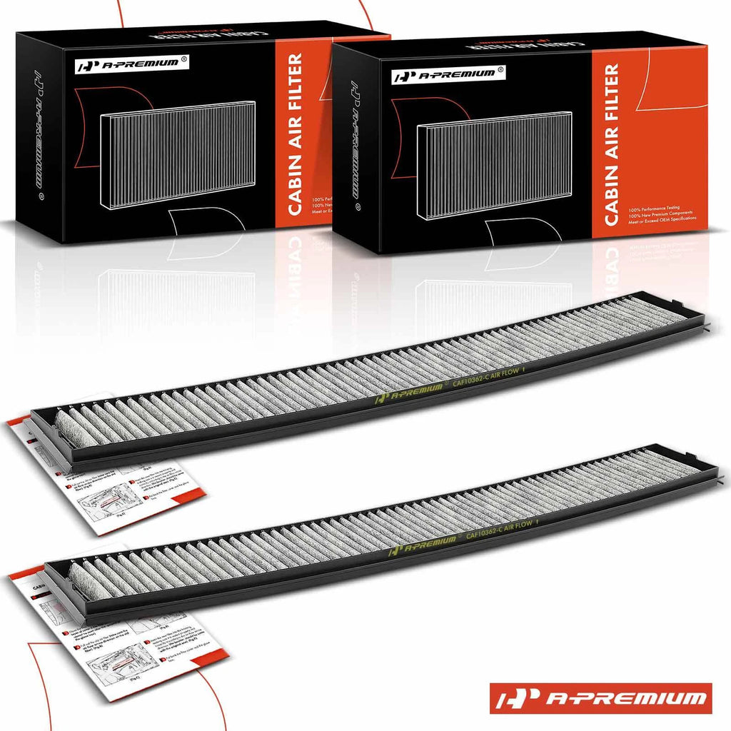 2X Activated Carbon Cabin Air Filter for BMW 325Ci (2001–2006)