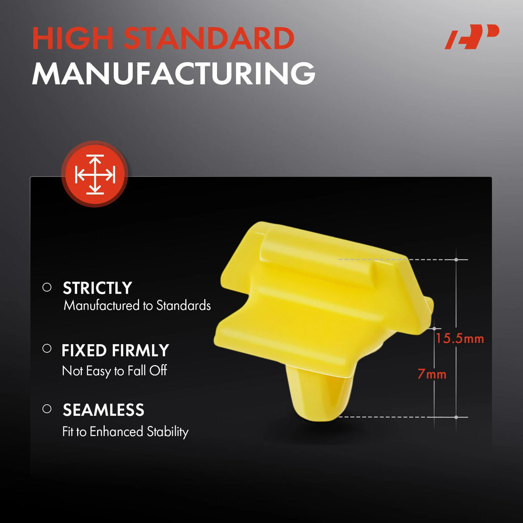 20Pcs Yellow Nylon Front Fender Moulding Clips for Mercedes