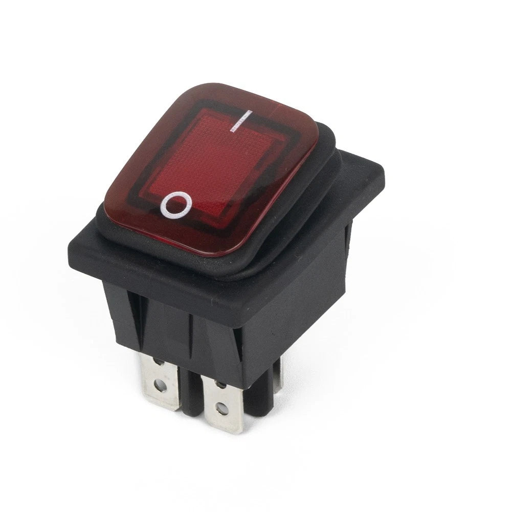 Rocker Switch 20A DPST Waterproof IP67 for Universal Applications