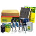 Set of 4 Mann Filters & 4 NGK Iridium IX Spark Plugs for Audi AMB
