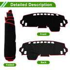 Dashboard Cover for Mitsubishi Delica Mini B34A B35A B37A (Black Red)
