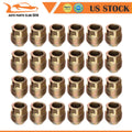24X Gold Open End Lug Nuts for Chevrolet Silverado 1500, Tahoe, GMC Yukon (2007–2023)