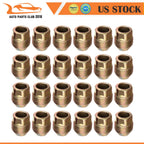 24X Gold Open End Lug Nuts for Chevrolet Silverado 1500, Tahoe, GMC Yukon (2007–2023)