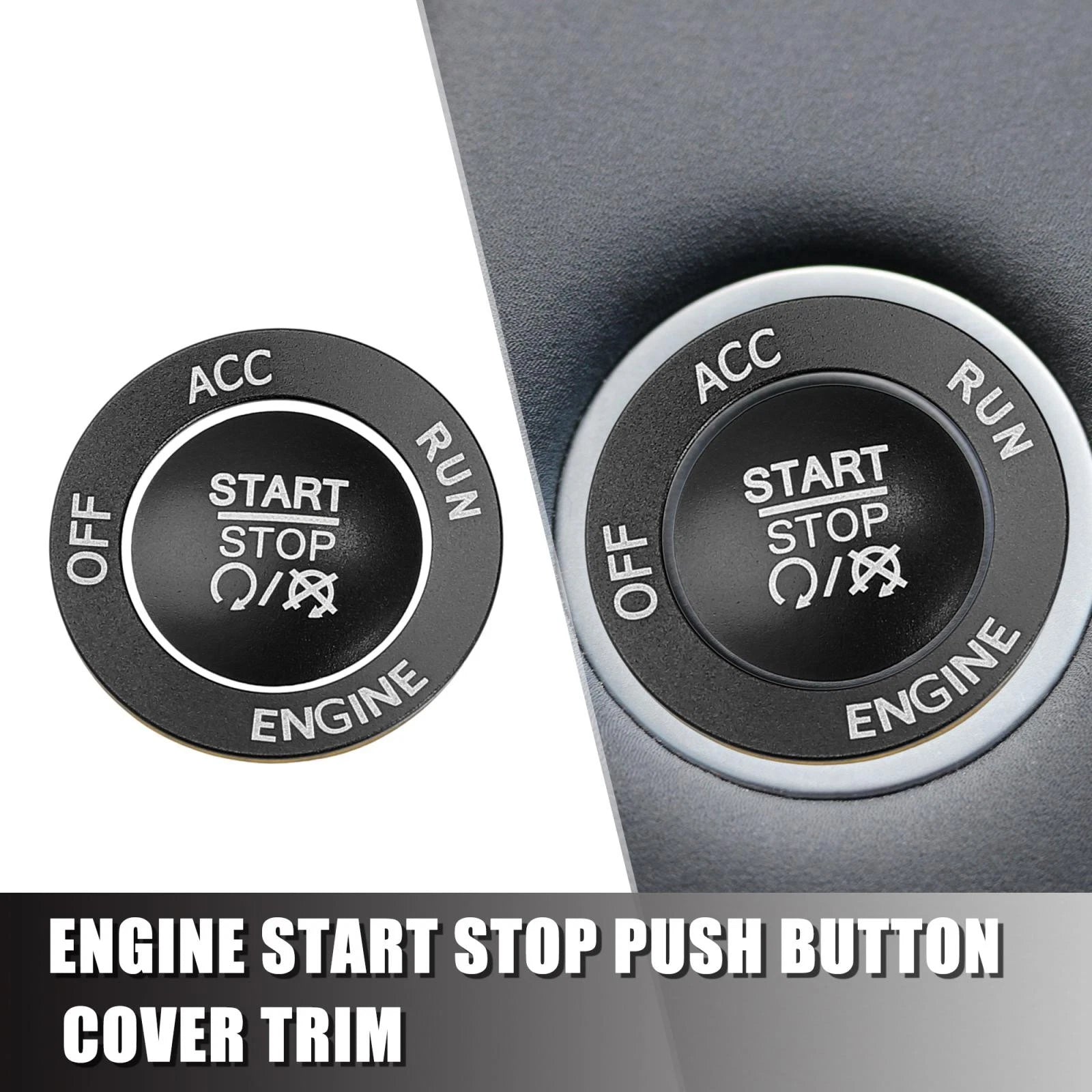 Push Start Button Cover Kit for Dodge Charger Challenger (2015–2023)