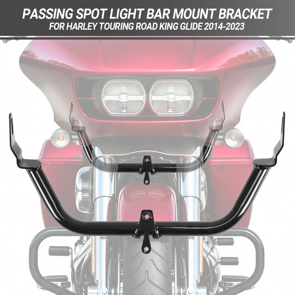 Spot Light Bar Mount Bracket for Harley Touring Road King Glide (2014–2023)
