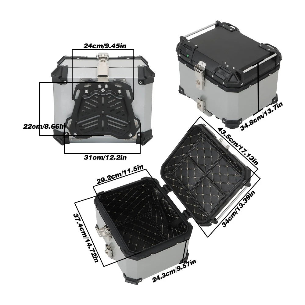 Waterproof Tail Box for Motorcycle Scooter (45L)