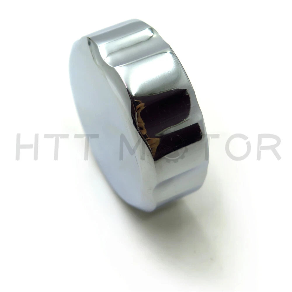 Chrome Fluid Reservoir Cap for Yamaha YZF R6 (1999–2005), R6S (2006–2008), R1 (2004–2008)