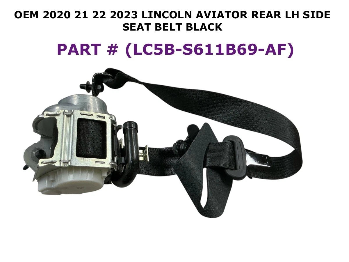 Rear Left Side Seat Belt for Lincoln Aviator (2020–2023) LC5B-S611B69-AF