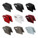 5" Extended Hard Saddlebags w/ Lids for Harley Touring (1993–2013)
