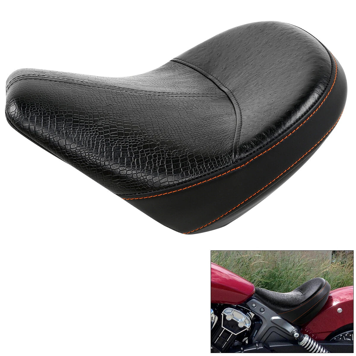 Front Driver Seat for Indian Scout Sixty (2016–2023) Black