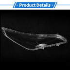 1 Pcs Headlight Lens Cover for Hyundai Sonata (2015–2017) PC Clear