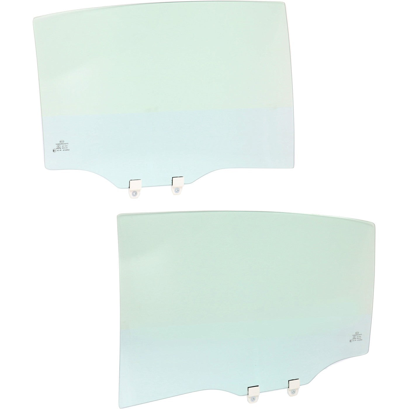 Set of 2 Door Glass for Honda Accord (2008–2012) Rear Driver & Passenger