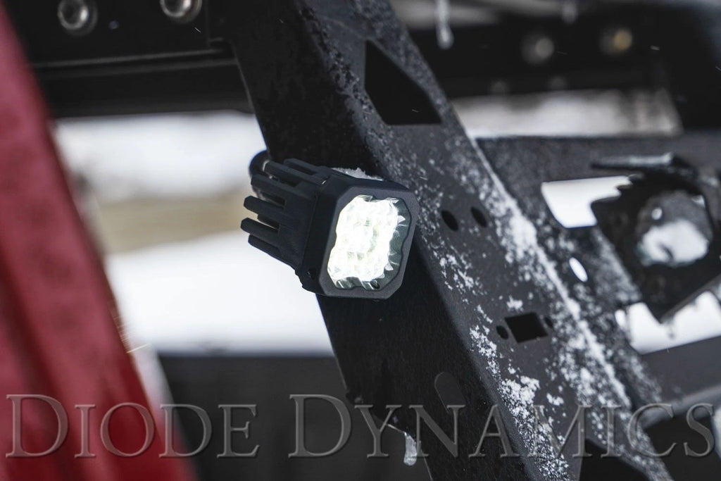 LED Pods Sport Wide White Standard for Diode Dynamics SSC1 (Amber Backlight)