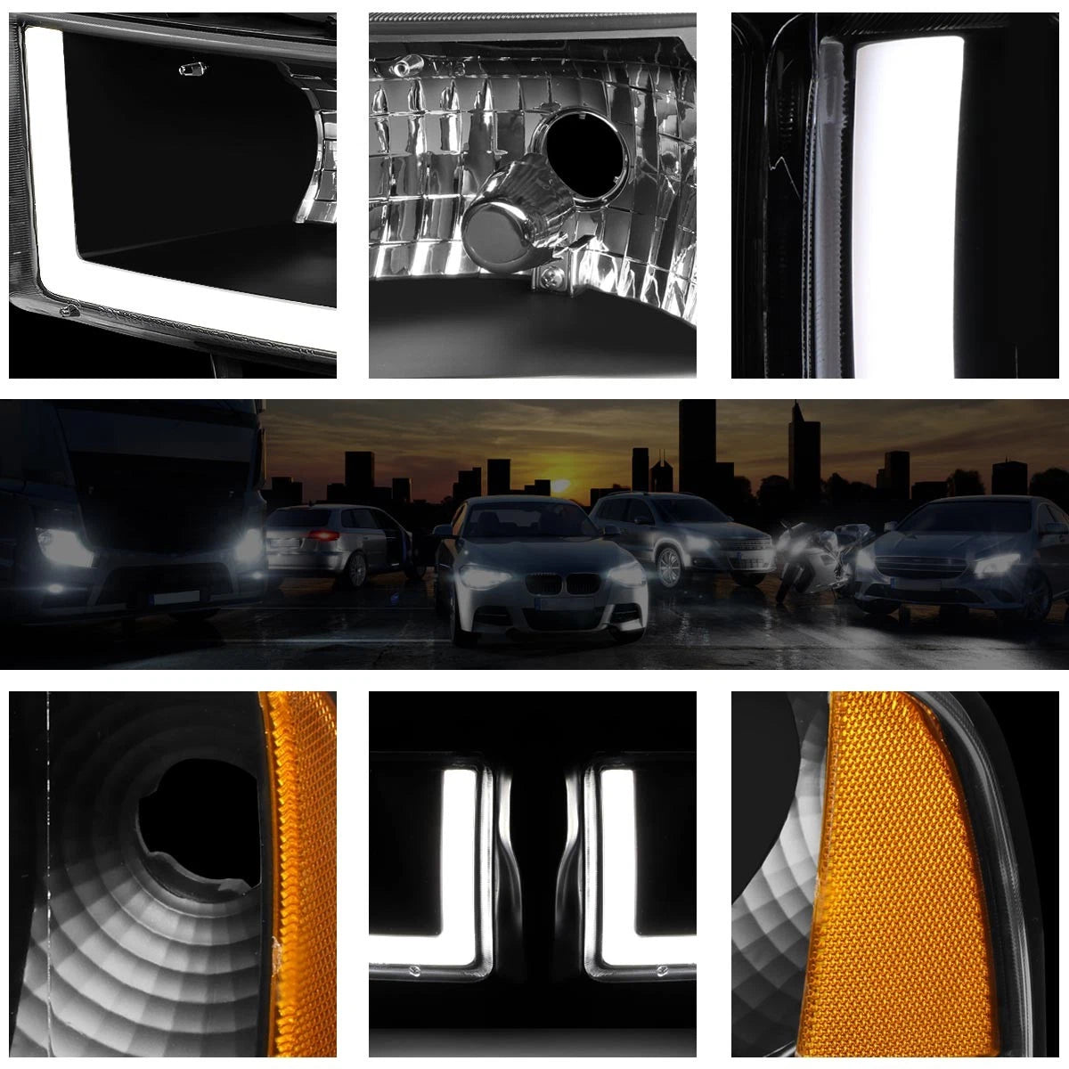 Rear Step Pad Bumper for Silverado/Sierra 1500 (2007–2013) with Parking Sensor Holes