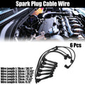 6pcs Spark Plug Ignition Wire for Hyundai Sonata GLS (1999–2001) Black