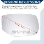 Heated Right Side Mirror Glass for Honda Accord (2013–2017)