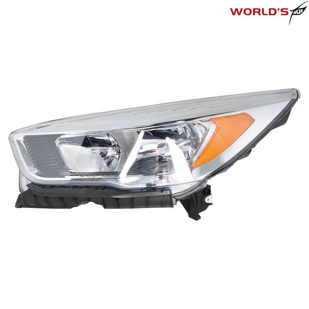 Headlight Assembly for Ford Escape (2017–2019) Halogen Chrome Left Side