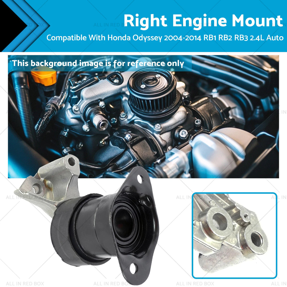 Engine Mount Right for Honda Odyssey (2004–2014) RB1 RB2 RB3 2.4L AT RH
