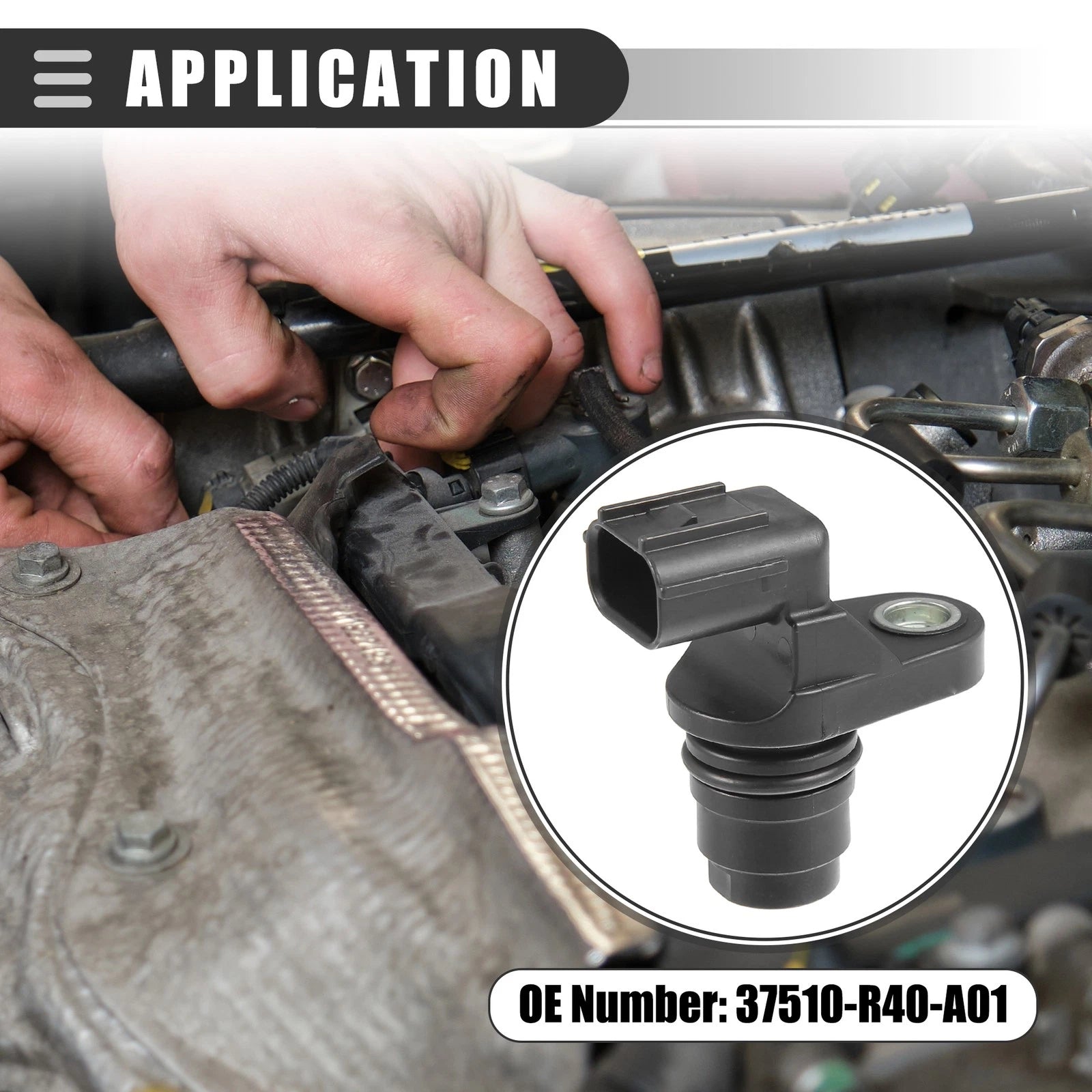 2X Camshaft Position Sensor for Honda Accord (2008–2012) No. 37510-R40-A01