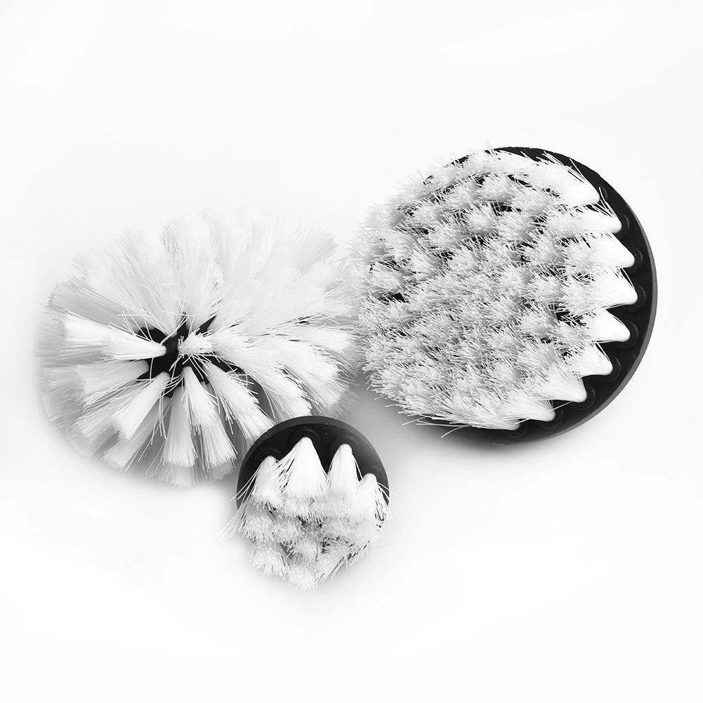 Set of 4 Cleaning Drill Brushes for Automotive and Household Use