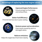 16pcs Intake Exhaust Valves with Seals for Chevrolet Cruze LS (2011–2015)