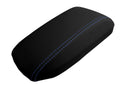 Leather Console Lid Armrest Cover for Toyota Corolla (2014–2019) Blue Stitch