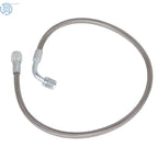 4AN 90 Degree Steel Braided Turbo Oil Feed Line for Universal (24")