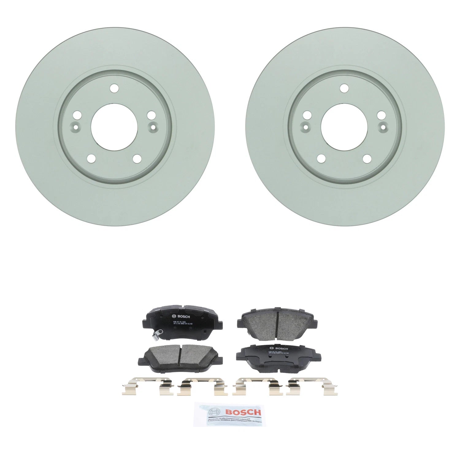 Front Rotors & Ceramic Disc Brake Pad Kit for Hyundai Sonata (2011–2014)