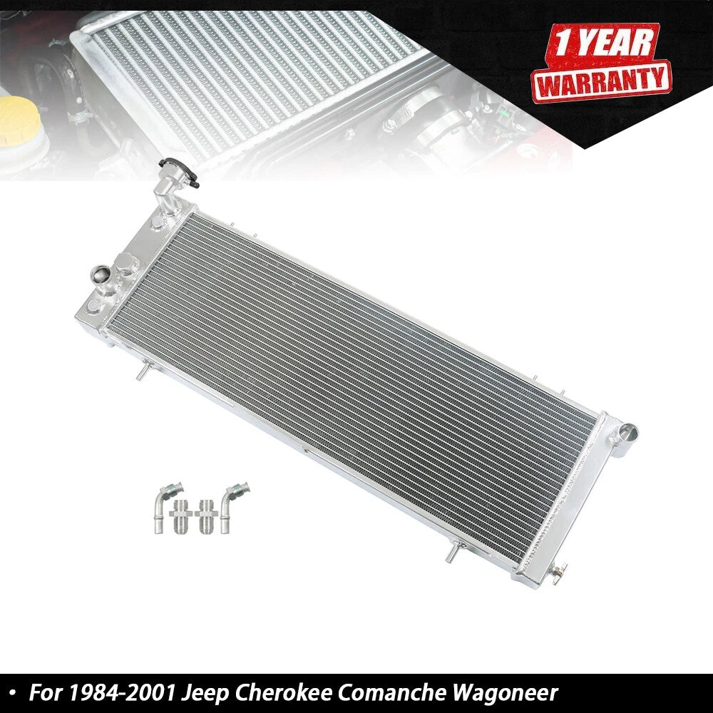 3 Row Core Aluminum Radiator for Jeep Cherokee Comanche Wagoneer (1991–2001)