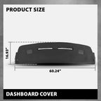 Dash Board Cover Overlay Cap for Chevrolet Camaro (1984–1992) Black TPE