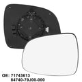 Left Side Mirror Glass with Backing Plate 71743613 for Suzuki SX4 (2007–2014)