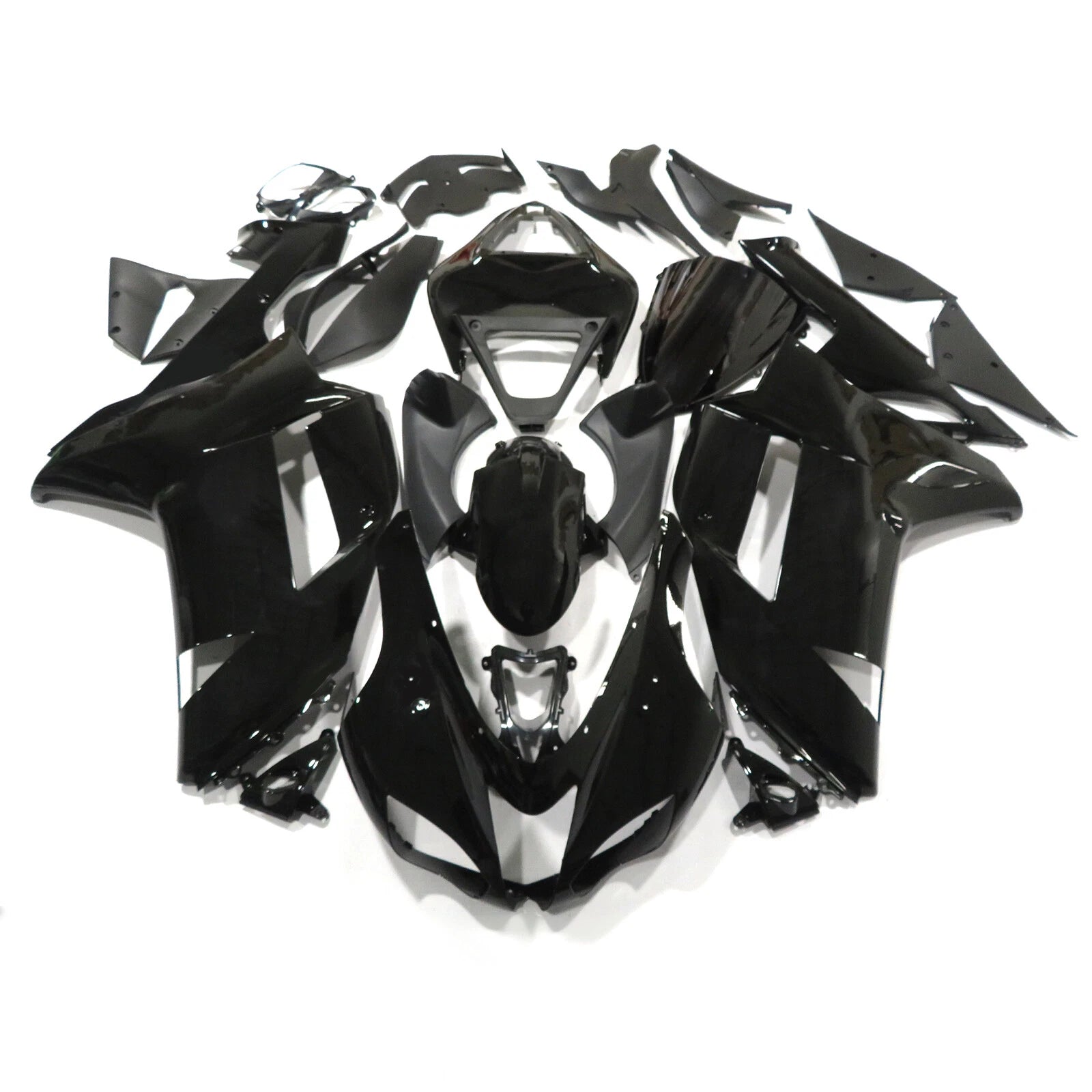 Gloss Black Fairing Kit for Kawasaki Ninja ZX6R (2007–2008)