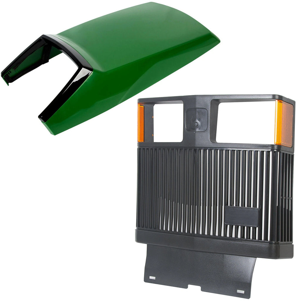 Upper Hood & Front Grille for John Deere 415 425 445 455 (#AM128986 #AM116207)