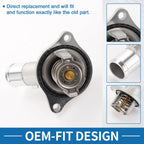 Engine Coolant Thermostat Housing Assembly for Chevrolet Malibu (2013–2022)