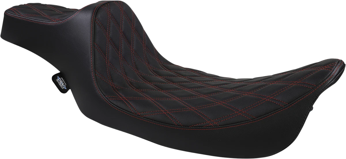 Extended Reach Predator III Seat for Harley Davidson (2000–2023) - Black, Double Diamond