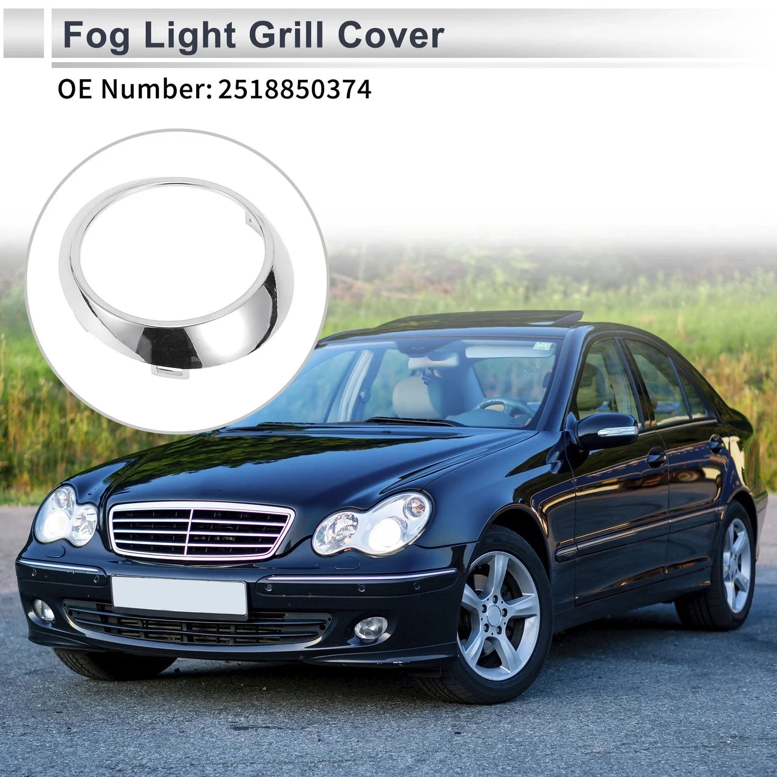 Front Left Fog Light Grill for Mercedes Benz W251 (2006-2010)