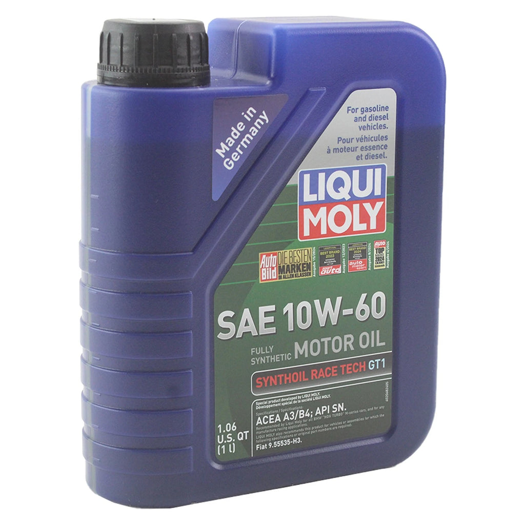 2X Liqui Moly Synthoil Race Tech GT1 10W-60 Engine Oil for