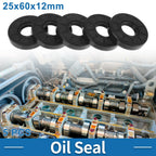 Set of 5 Oil Seal Rotary Shaft Seal for Various Models (25x60x12mm)