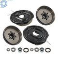 Set of 4 Trailer Hub Drum Kit 6 on 5.5" 12"x2" Electric Brake 6000Lb Axle