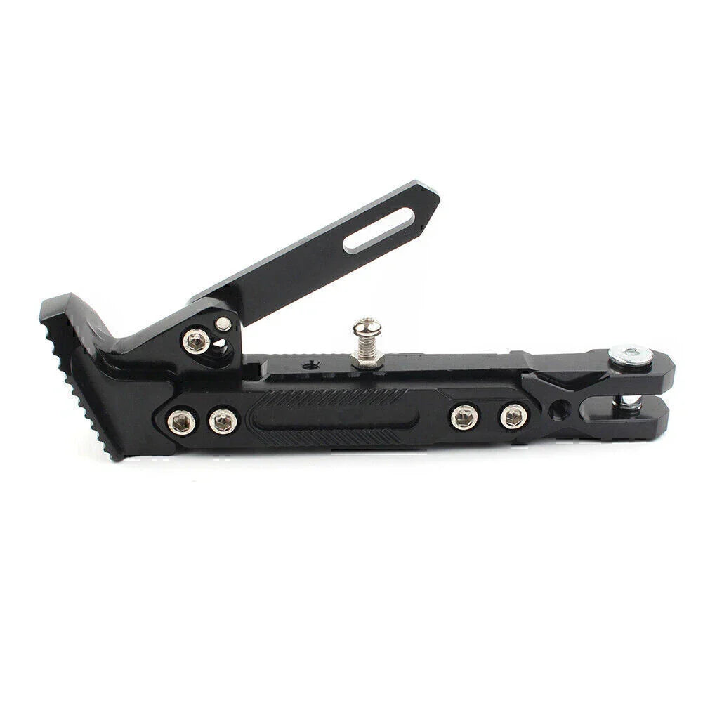 Stainless Steel Adjustable Kickstand for Motorcycles - Non-Slip Side Support